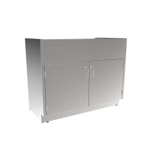 SBC3542-SK Stainless Steel Standing Height Sink Base Cabinet