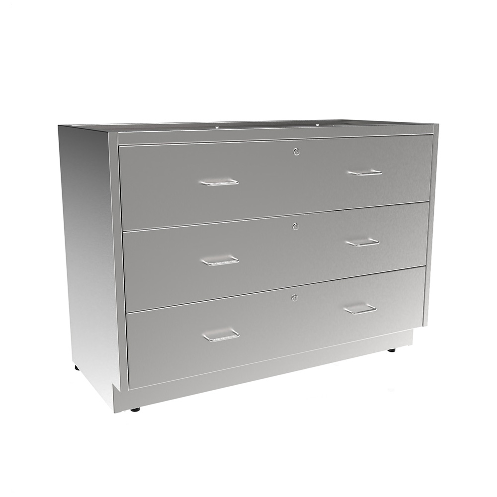 SBC3548-3DW Stainless Steel Standing Height Base Cabinet w/3 Drawer - Image 2