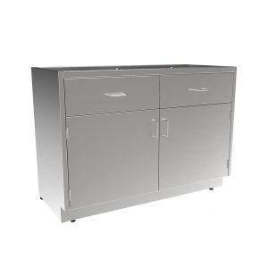 SBC3548-A Stainless Steel Standing Height Base Cabinet w/2 Drawer, 2 Door