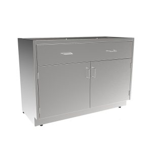 SBC3548-B Stainless Steel Standing Height Base Cabinet w/1 Drawer, 2 Door