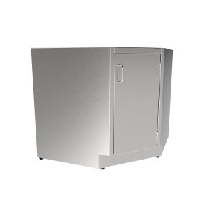 SBCC32-RH Stainless Steel ADA Height Corner Base Cabinet
