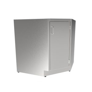 SBCC35-RH Stainless Steel Standing Height Corner Base Cabinet