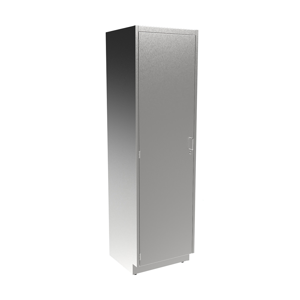 SFC8424-LH-LK Stainless Steel Solid Door Tall Cabinet with Lock