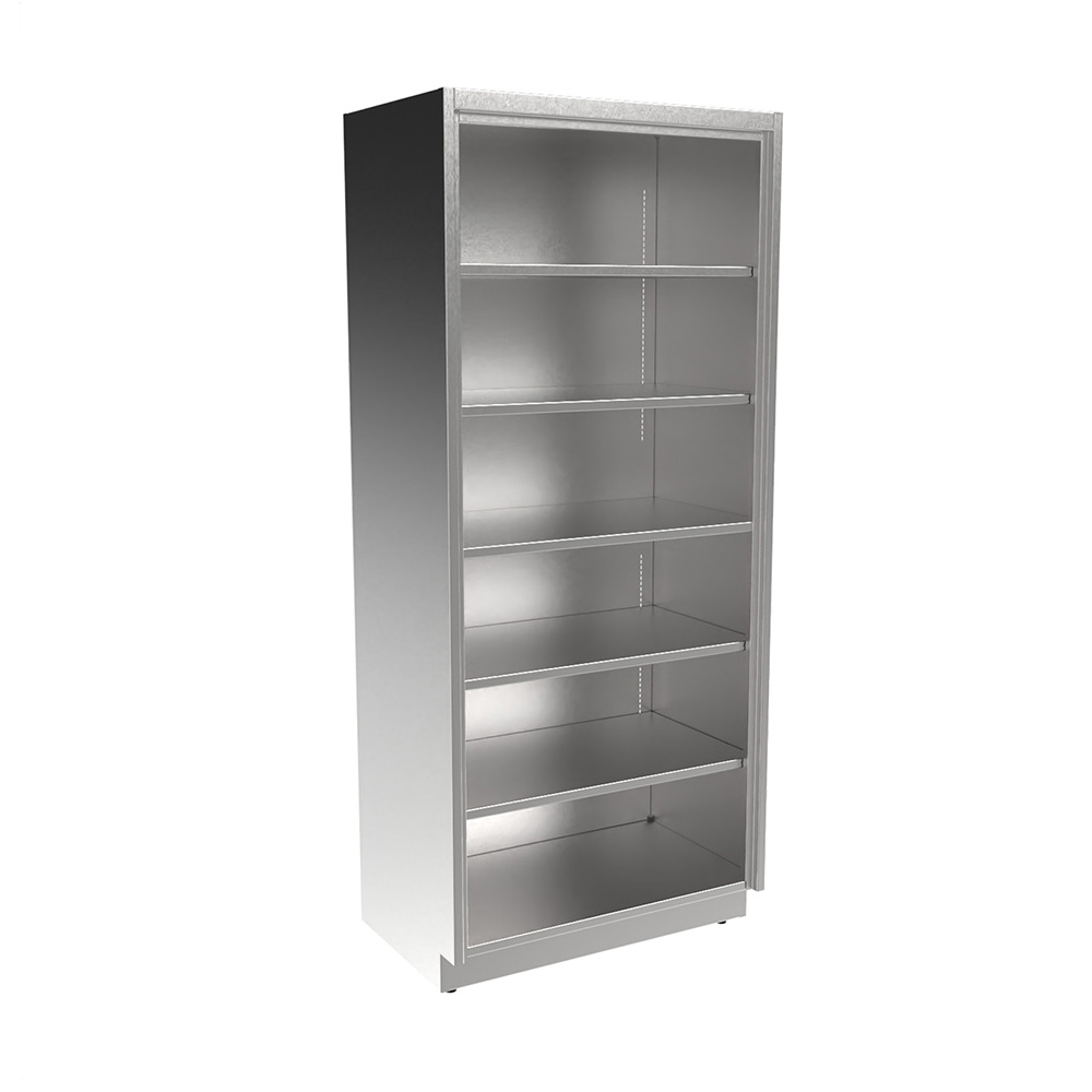 SFC8436-OF Stainless Steel Open Face Tall Cabinet