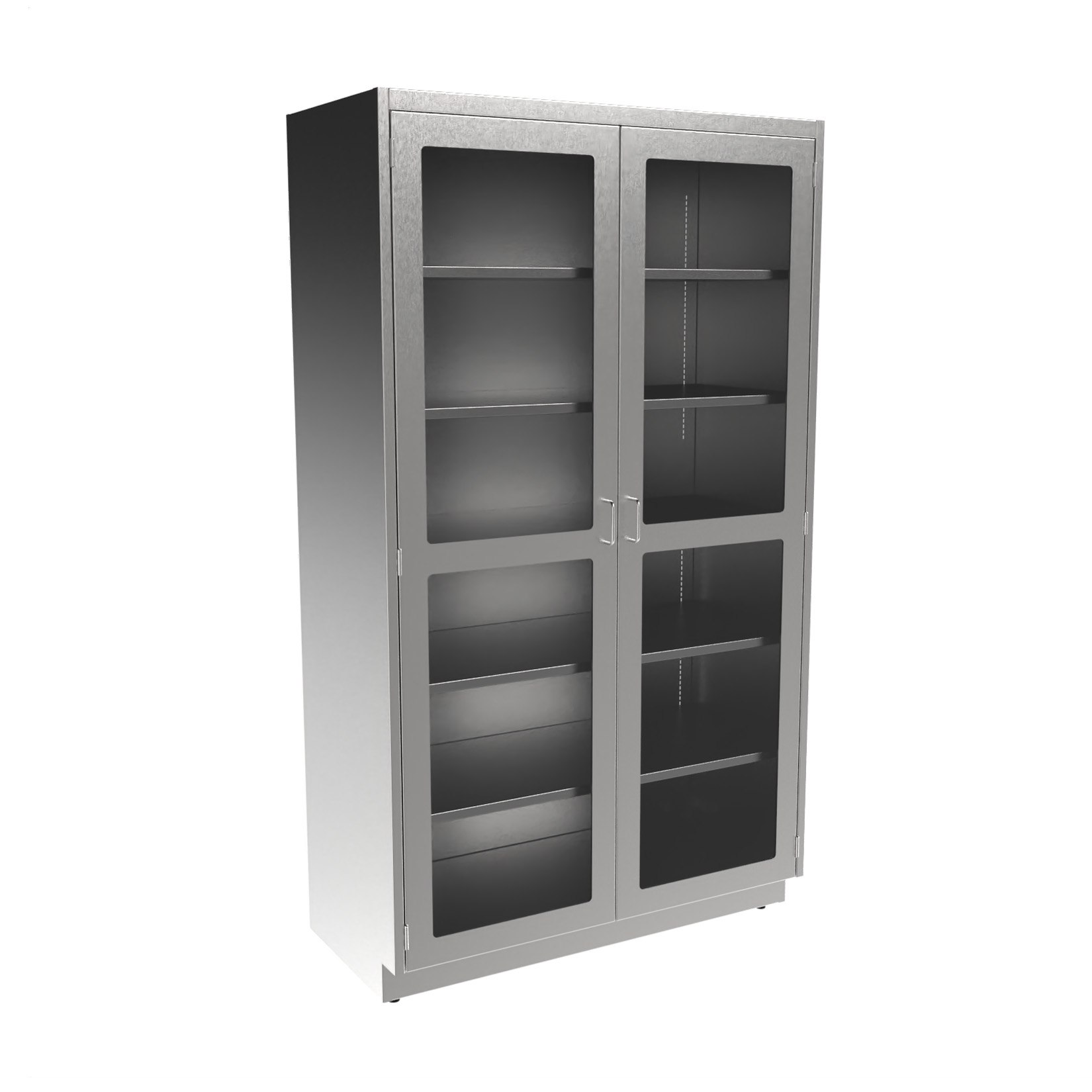 SFC8448-GD Stainless Steel Glass Door Tall Cabinet