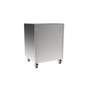 SMC3224-LH Stainless Steel ADA Height Mobile Cabinet