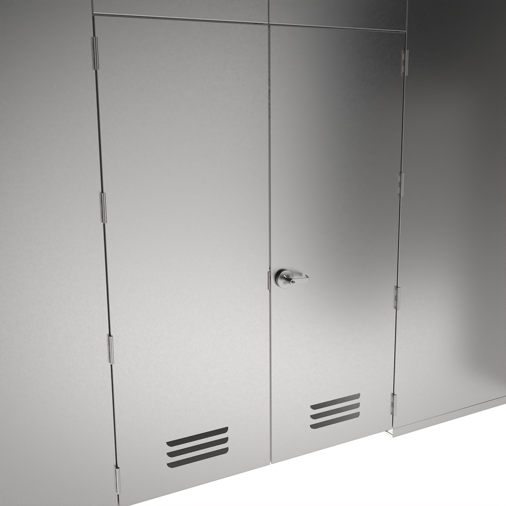 Mod-Wall Room 213A Glass Wash detail example