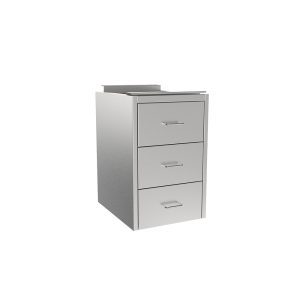 SSC2818-3DW Stainless Steel Suspended Cabinet w/3 Drawer
