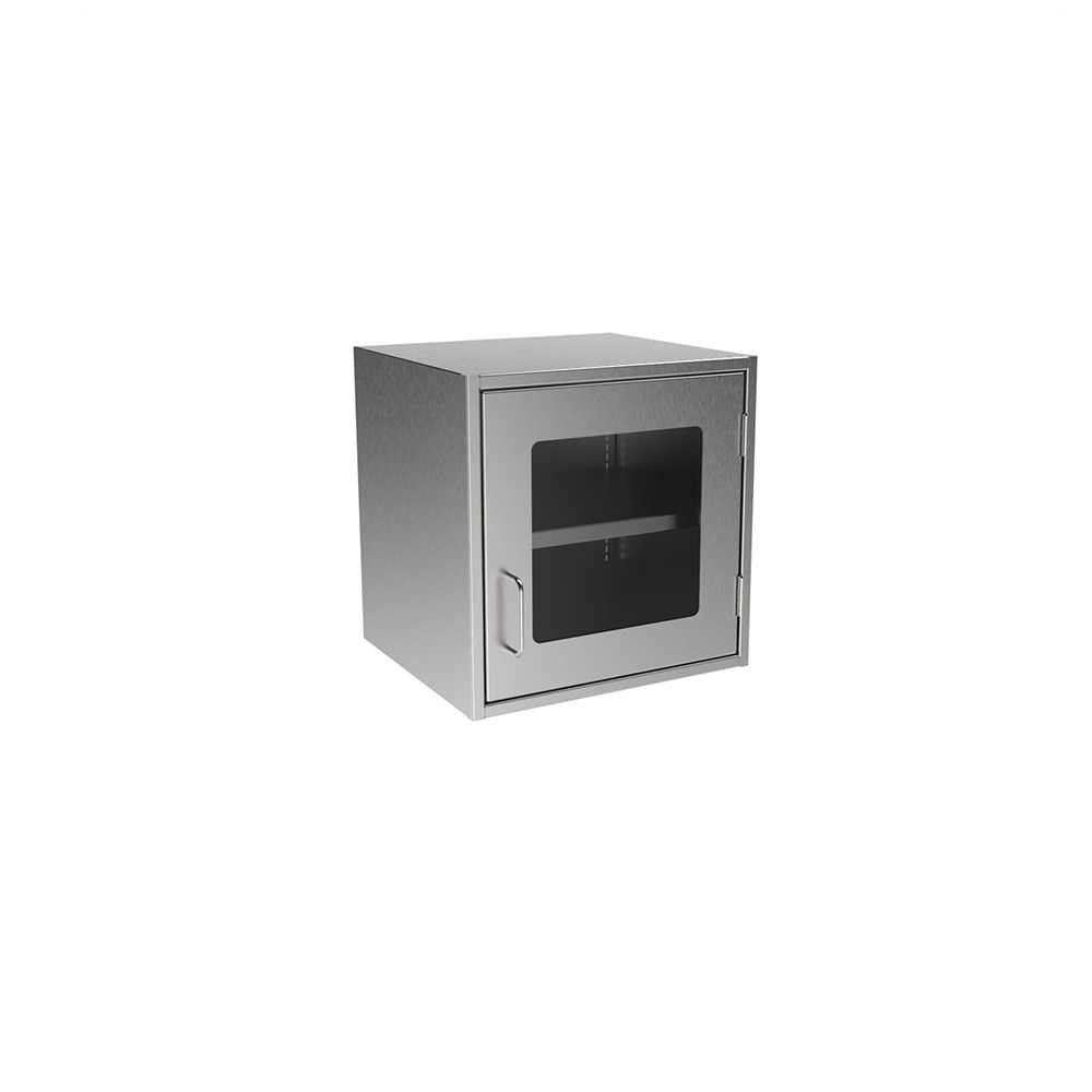 SWC1818-GD-RH Stainless Steel Framed Glass Door Wall Cabinet - Image 3