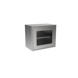 SWC1821-GD-LH Stainless Steel Framed Glass Door Wall Cabinet