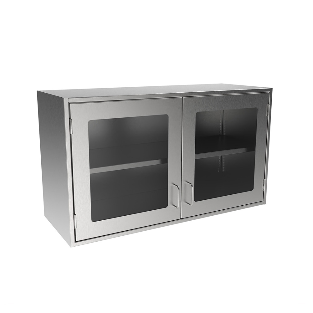 SWC2442-GD Stainless Steel Framed Glass Door Wall Cabinet - Image 3