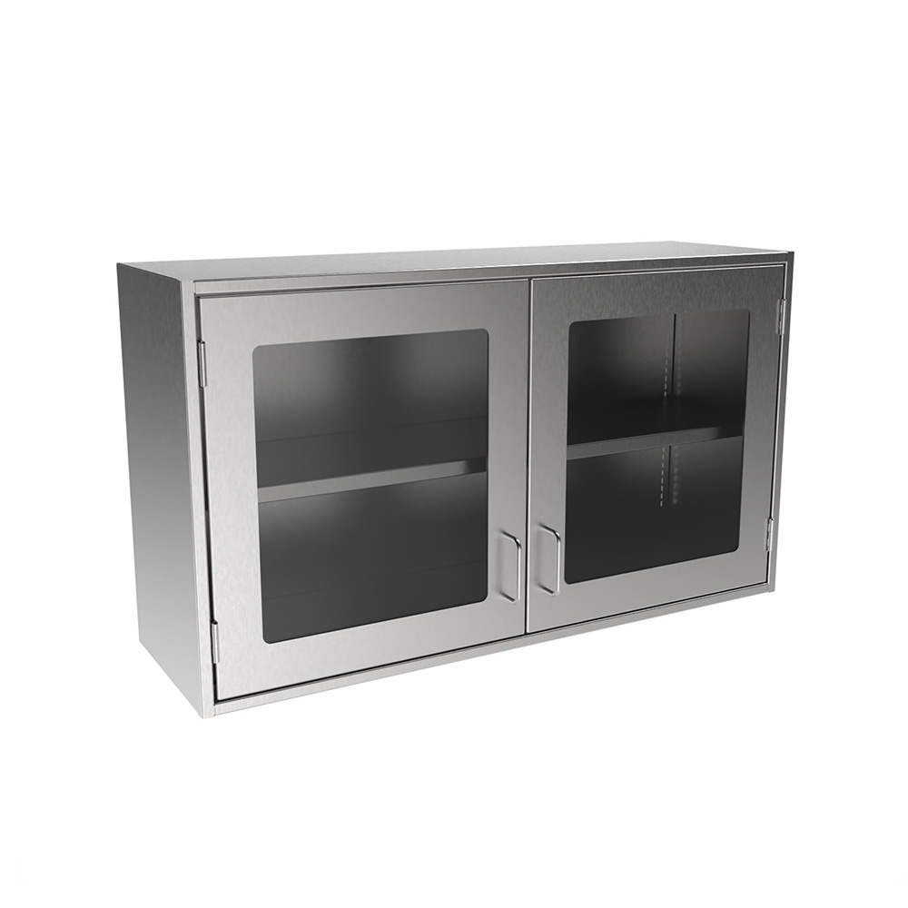 SWC2442-GD Stainless Steel Framed Glass Door Wall Cabinet