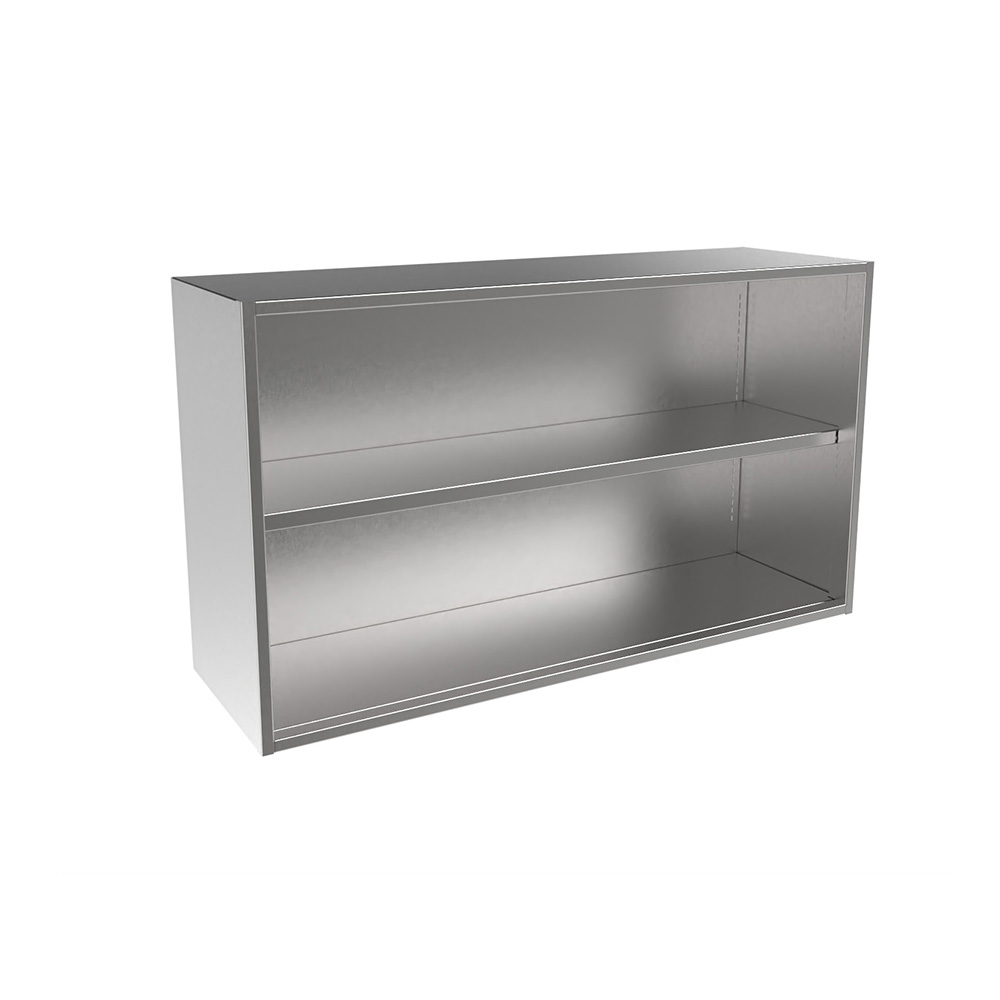 SWC2442-OF Stainless Steel Open Face Wall Cabinet