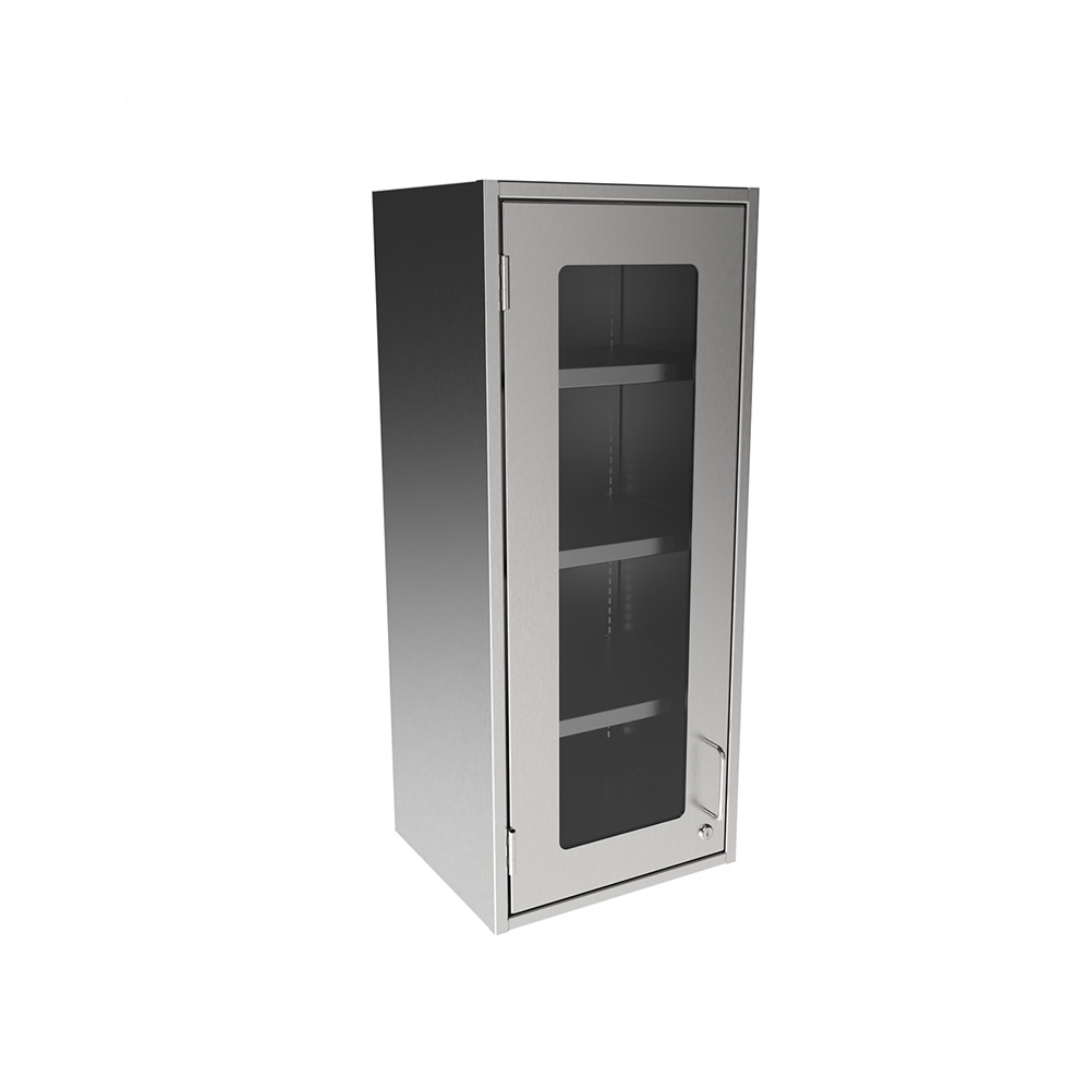 SWC3615-GD-LH Stainless Steel Framed Glass Door Wall Cabinet - Image 2