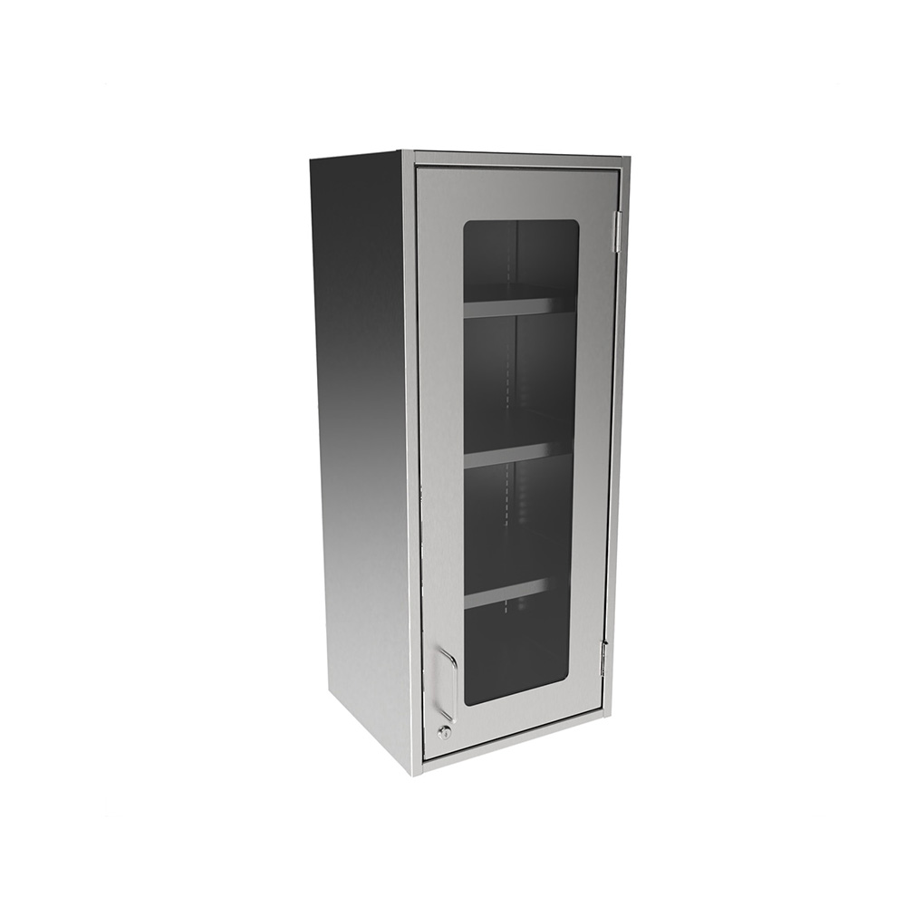 SWC3615-GD-RH Stainless Steel Framed Glass Door Wall Cabinet - Image 2