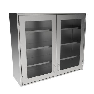 SWC3642-GD Stainless Steel Framed Glass Door Wall Cabinet