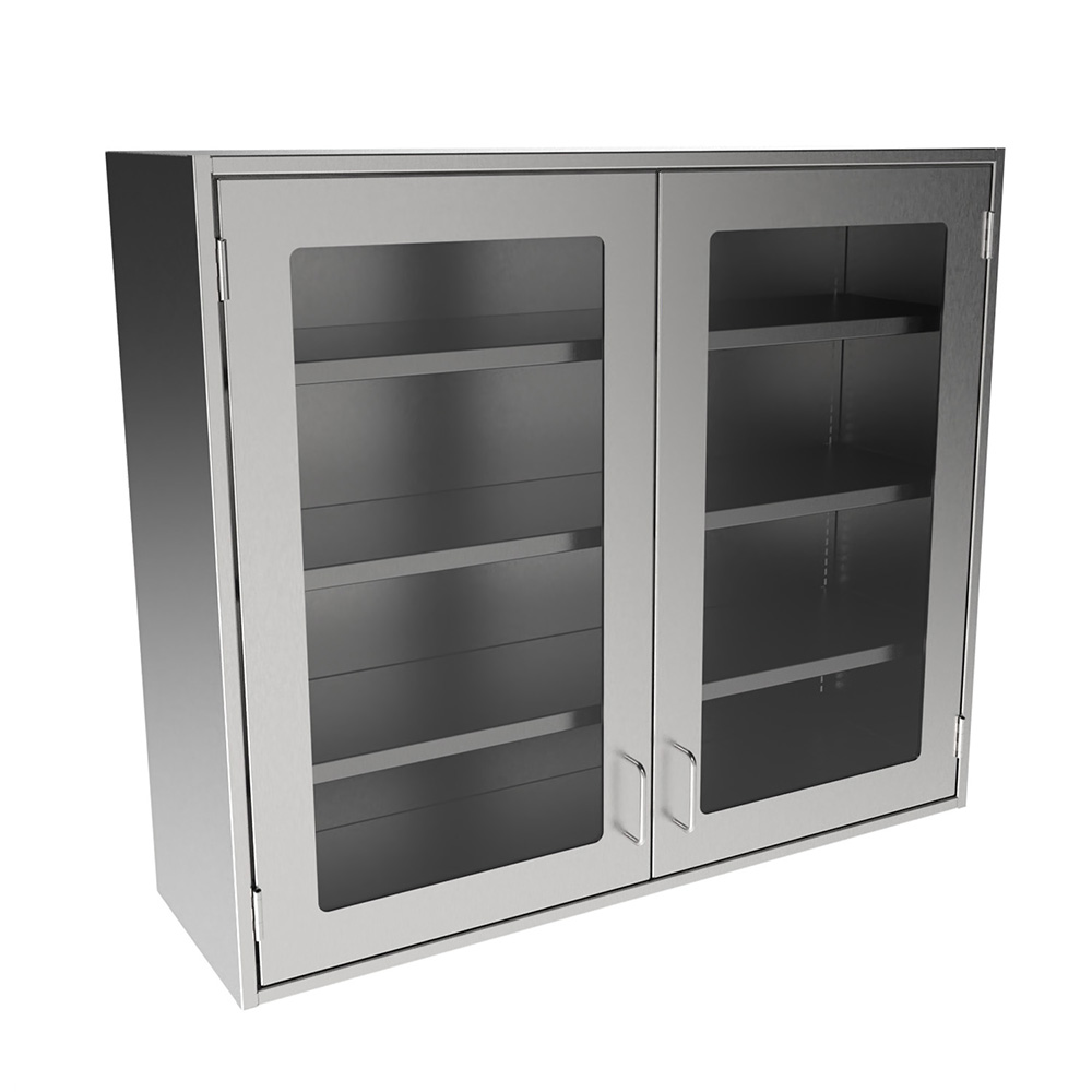 SWC3642-GD Stainless Steel Framed Glass Door Wall Cabinet