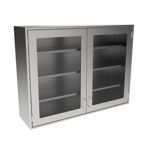 SWC3648-GD Stainless Steel Framed Glass Door Wall Cabinet