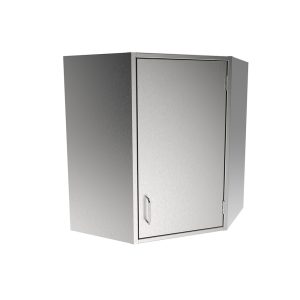 SWCC24-RH Stainless Steel Solid Door Corner Wall Cabinet