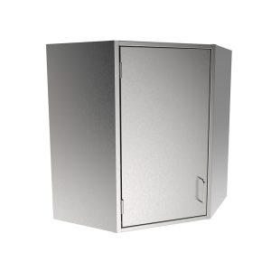 SWCC30-LH Stainless Steel Solid Door Corner Wall Cabinet