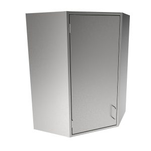 SWCC36-LH Stainless Steel Solid Door Corner Wall Cabinet