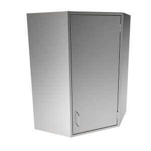 SWCC36-RH Stainless Steel Solid Door Corner Wall Cabinet